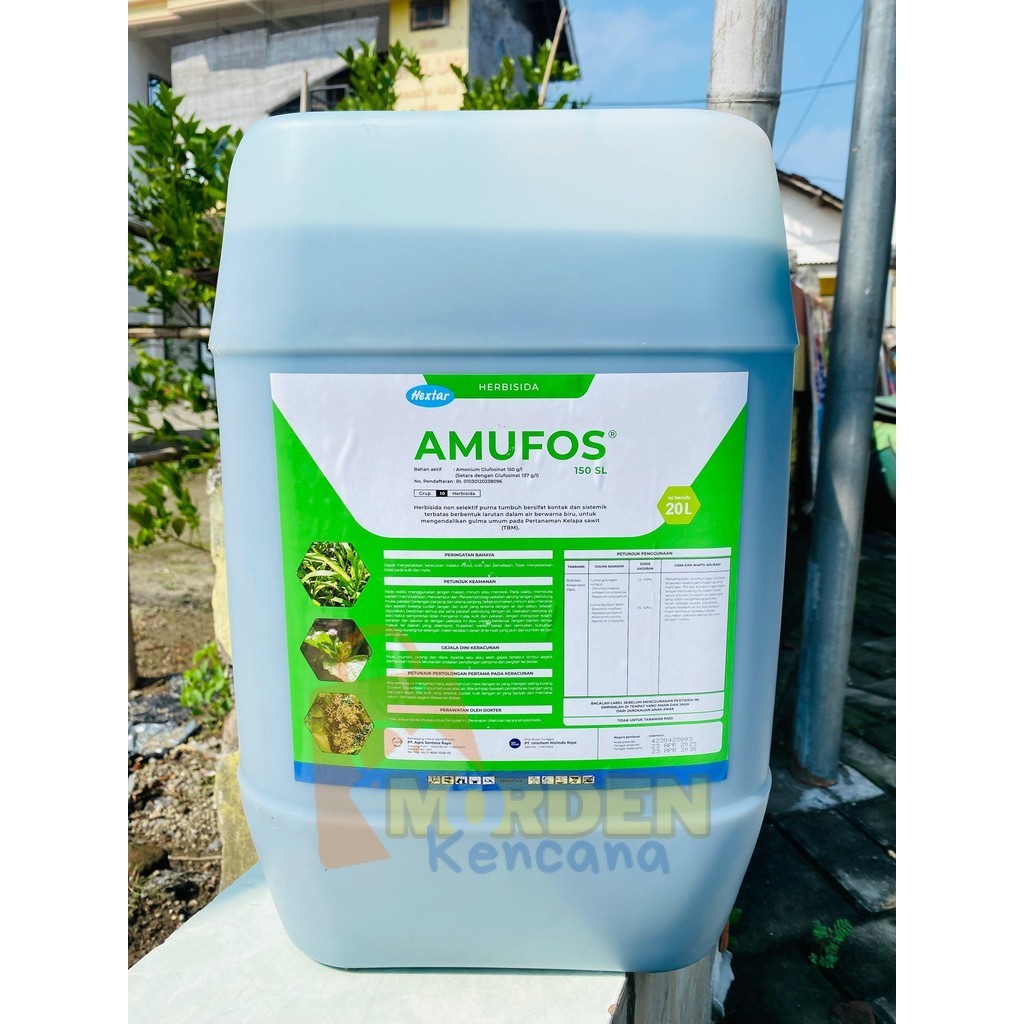 AMUFOS 150SL Herbisida pengendali gulma lulangan teki isi 20 LITER dari HEXTAR