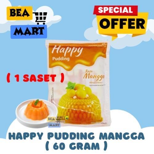 Nutrijell HAPPY Pudding MANGGA 60gr | Nutrijel Puding Instan Ekonomis Buah Mango Manga Manggo Bubuk 