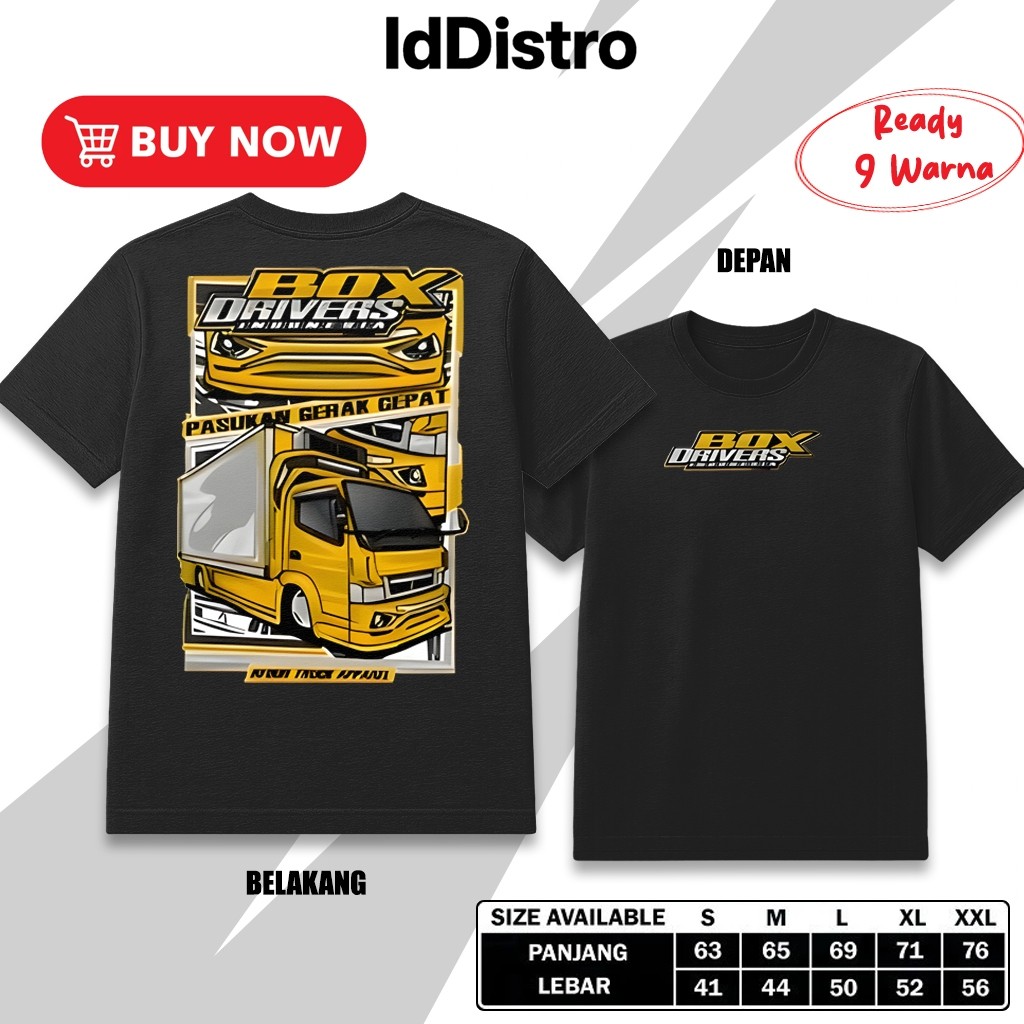 KAOS TRUK KAOS TRUK BOX RFOUR 012 KAOS DRIVER MUDA