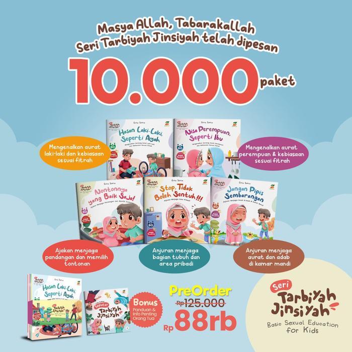 [Tia toys] Seri Tarbiyah Jinsiyah (Basic Sexual Education Fir Kids) isi 6 Buku