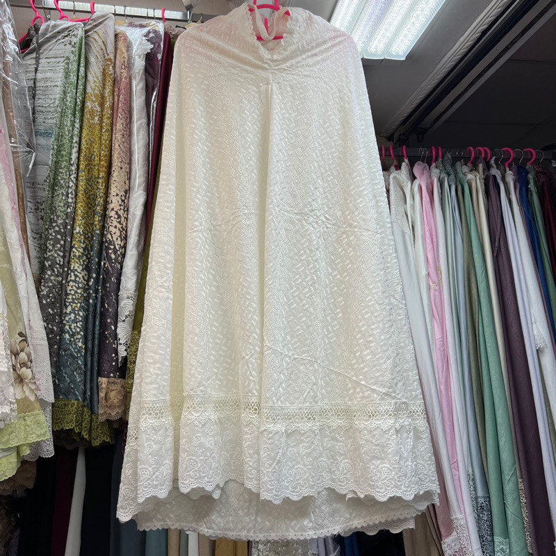 PROMO BIG SALE (KATUN RUBIAH TURKI) MUKENA KATUN PREMIUM SIZE JUMBO