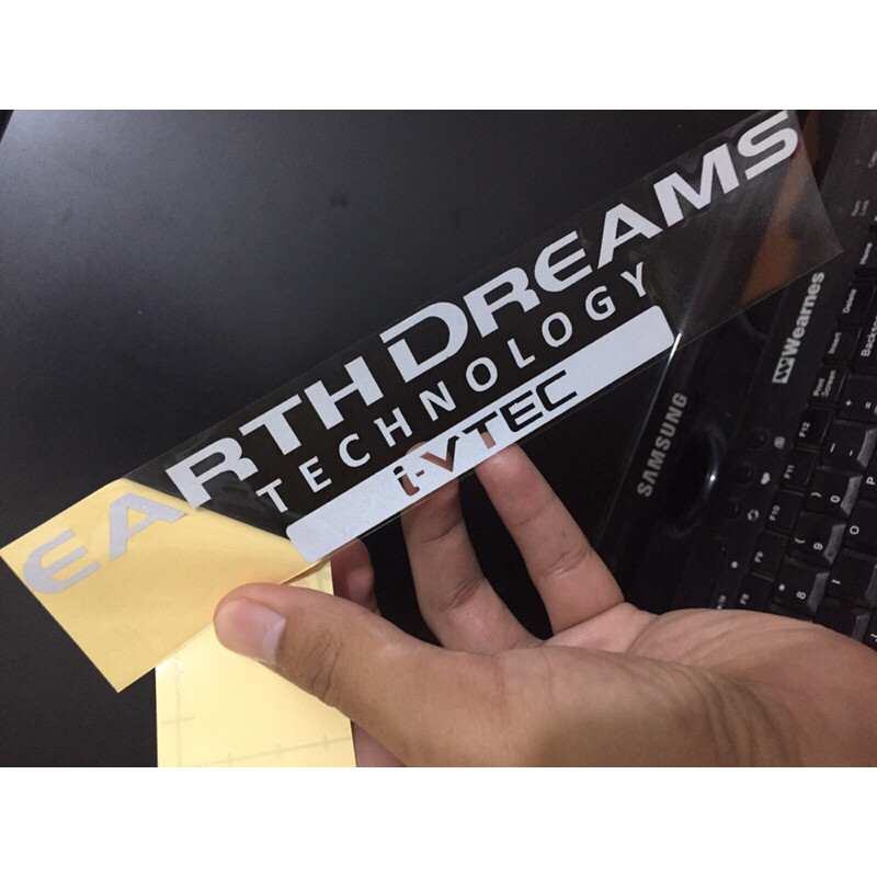 sticker stiker EARTH DREAMS