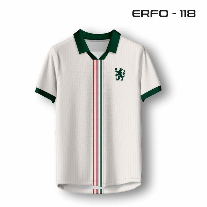 Jersey Chelsea Retro Klasik Putih Hijau Vintage Baju Bola Pria ERFO.ID-118 - S