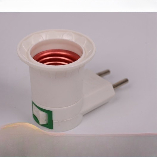 Fitting Lampu Steker On Off Serbaguna | Fiting Colok Dinding E27 untuk Lampu LED & Tidur