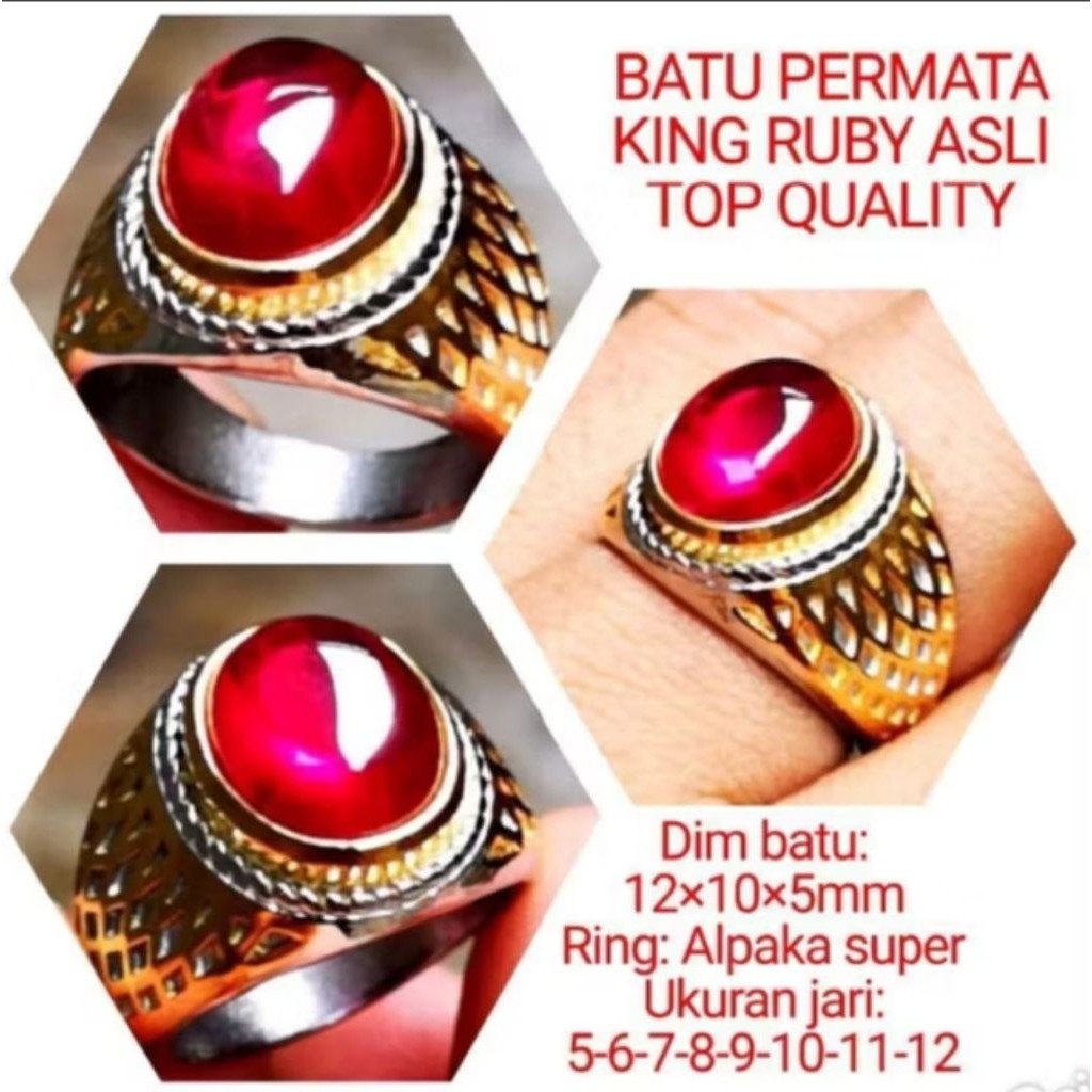 CINCIN BATU KING RUBY A3
