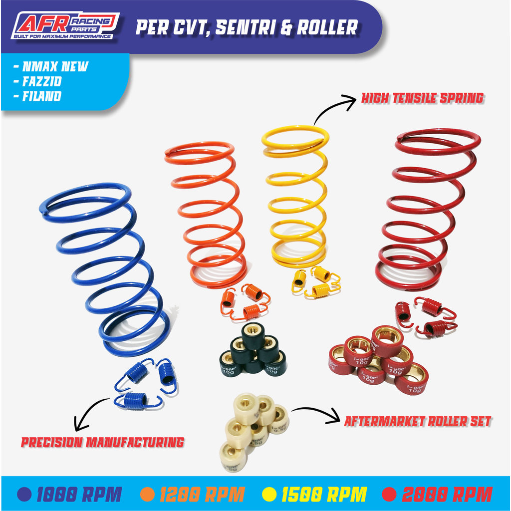 ["TERLARIS"] PAKET UPGRADE CVT RACING NMAX NEW AEROX FAZZIO FILANO PER CVT + PER SENTRI + ROLLER