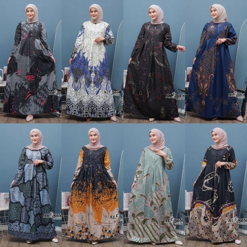 SALEBAJU GAMIS BATIK WANITA MODERN TERBARU 2023 KONDANGAN KOMBINASI COUPLE JUMBO PEKALONGAN