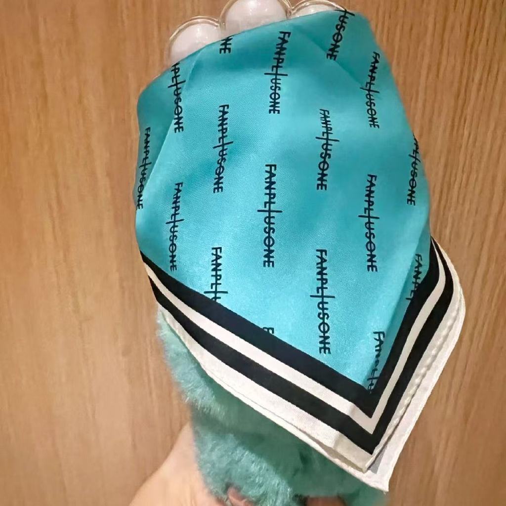 KPOP Idol Boy Same Style Scarves Gaoyang Concert Square Towel Scarves Foldable Headscarves Periphera