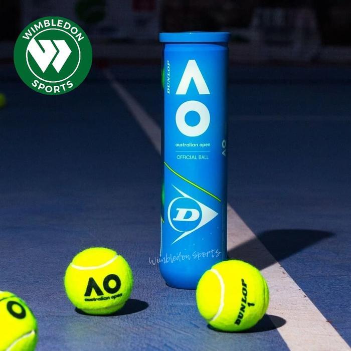 Hot Produk Bola Tenis Dunlop Australian Open OFFICIAL Tennis Ball isi 4 / AO BALL  Terbaik dan Terla
