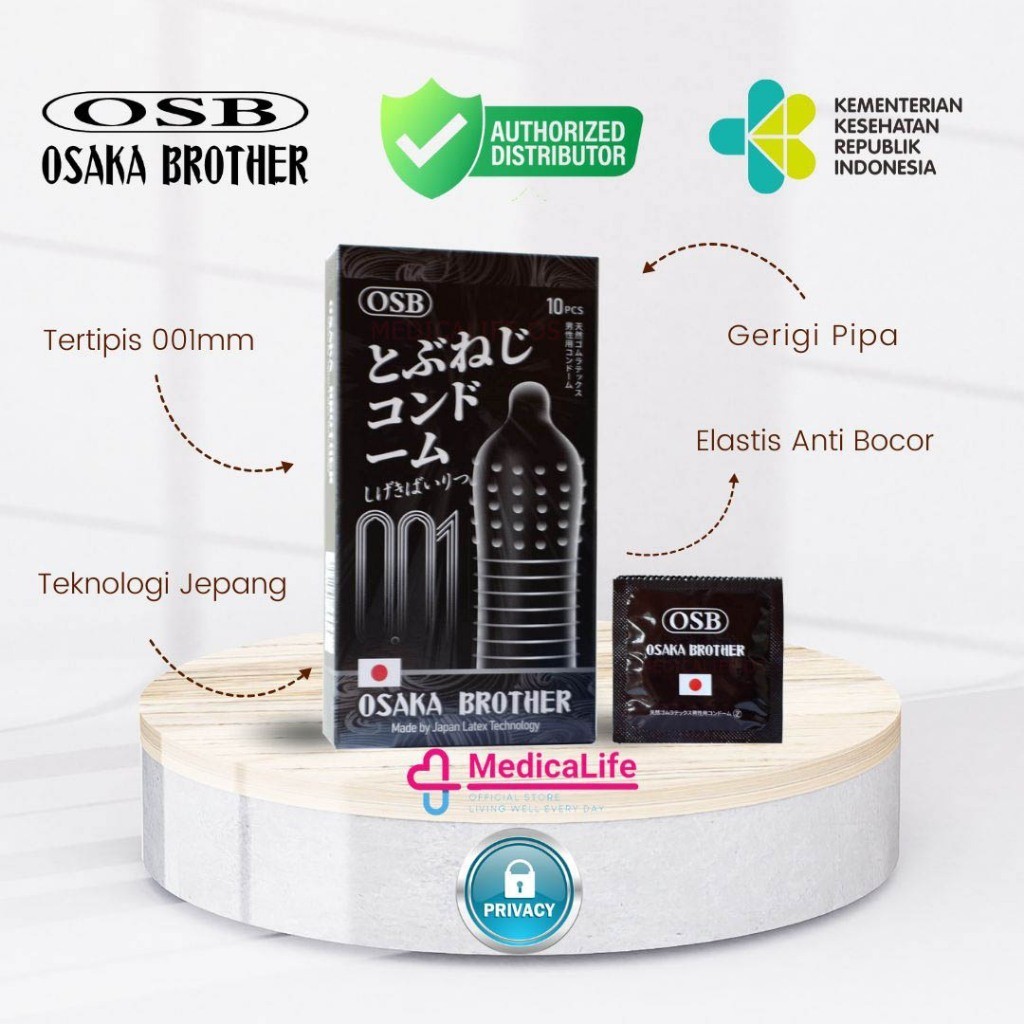 ORIGINAL Kondom Gerigi Tebal Premium - Bisa COD Privasi Terjamin MEDICALIFE