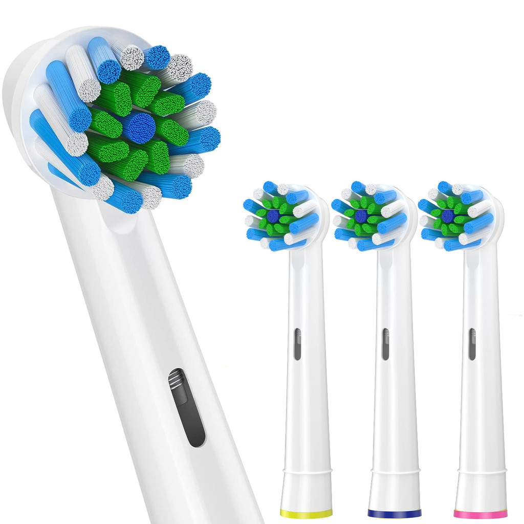 4pcs Toothbrush Head Compatible with Braun Oral B Electric Toothbrush, Replacement Brush Heads for O