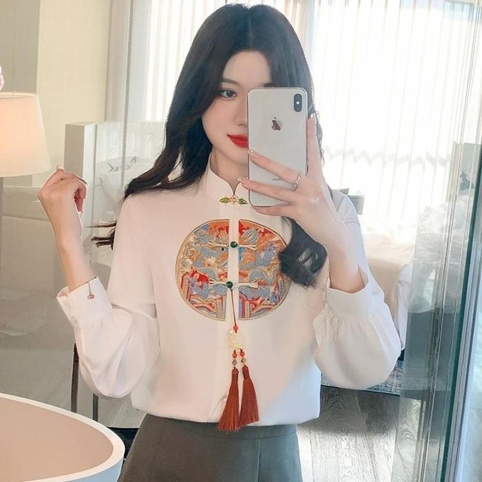 BAJU IMLEK WANITA KEMEJA CHEONGSAM ATASAN BLOUSE CEWEK FASHION SHANGHAI CHINA CINA CHINDO PAKAIAN AD