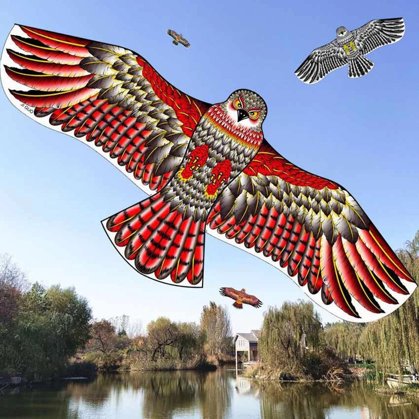 1.2/1.7M Layangan Elang Jumbo Lukis Kain Layang Elang Mainan Layangan