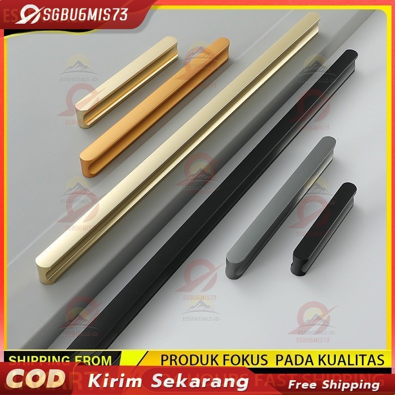 100CM Handle Lemari Minimalis Gagang Pintu Lemari Tarikan Pintu Gold Gagang Lemari