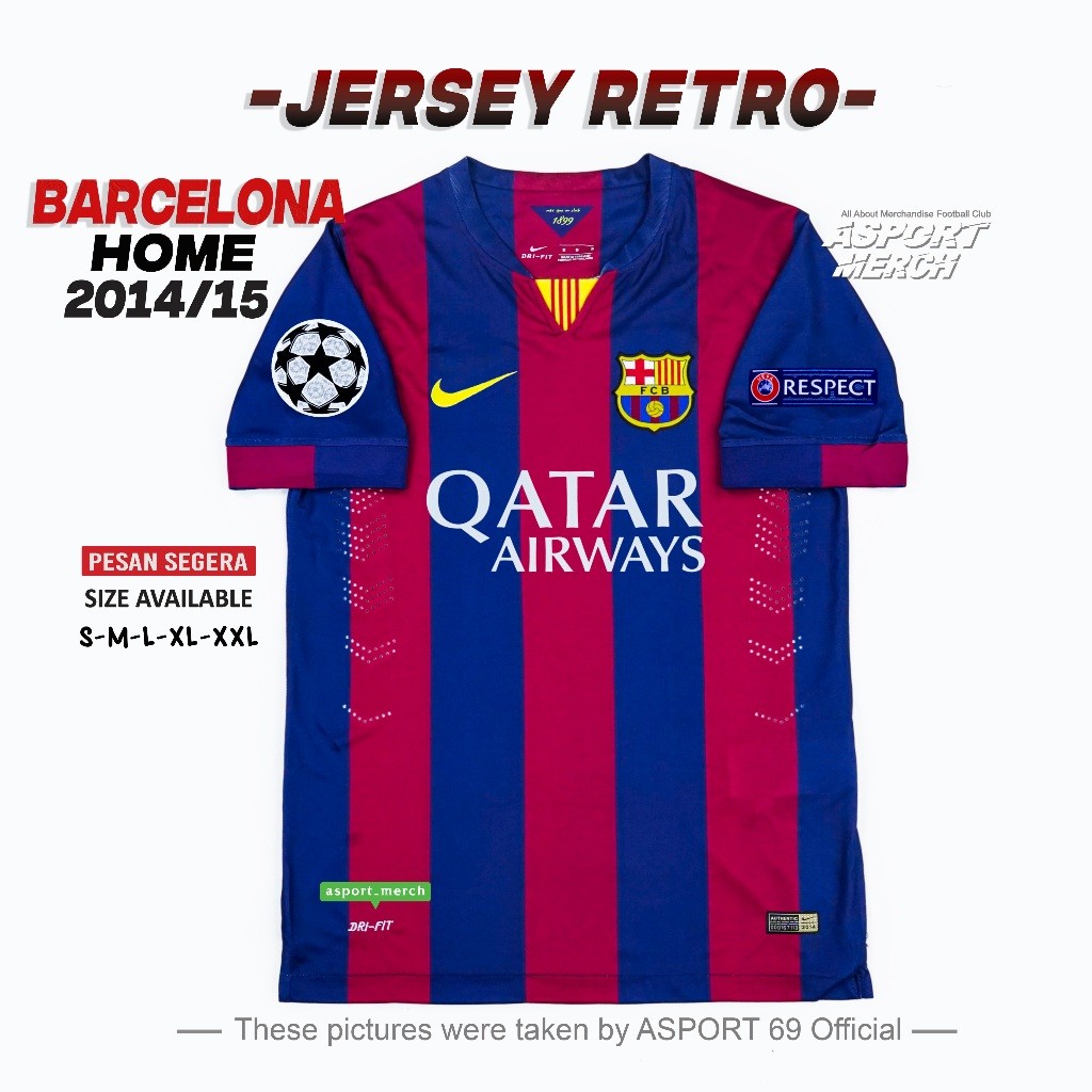 RETRO BARCELONA HOME 2014 2015