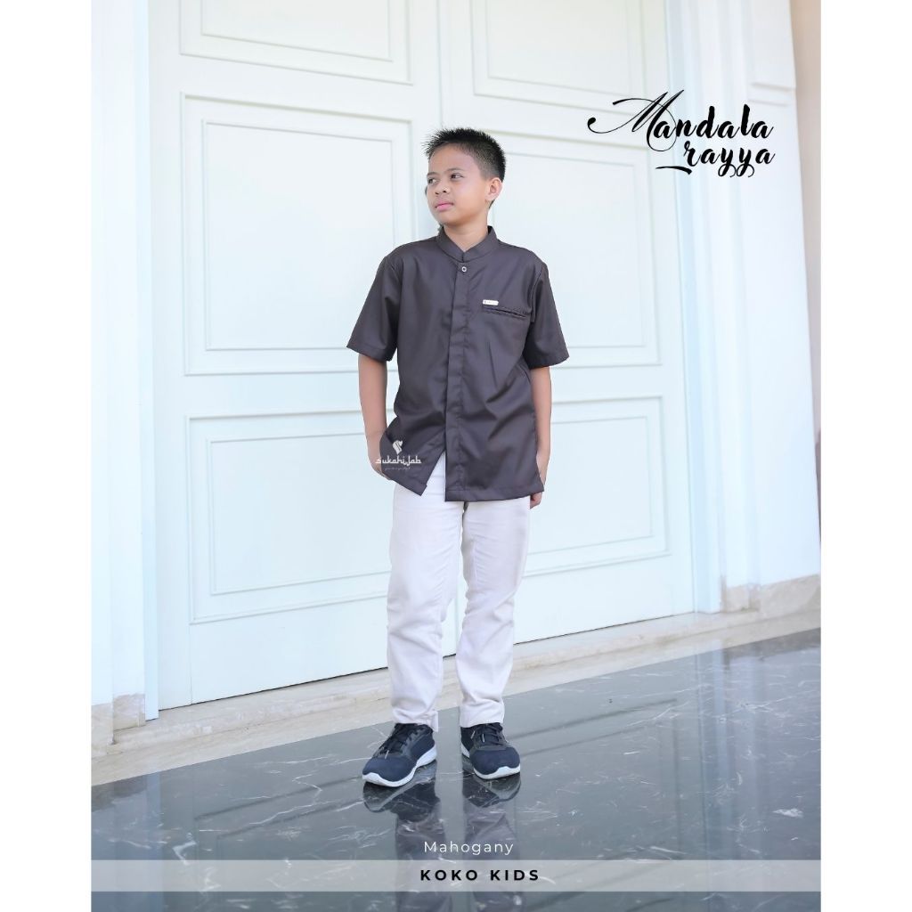 JAMIN MURAH SUKAHIJAB- Sarimbit Couple Mandala Rayya Famset Lebaran 2026 Kekinian Gamis Abaya Mahoga