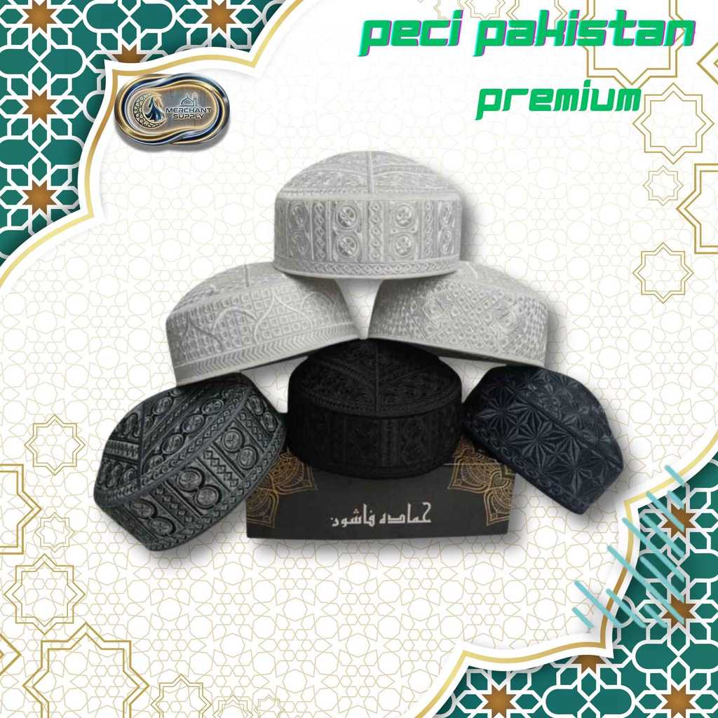 Peci Pakistan, Peci Full Bordir Premium