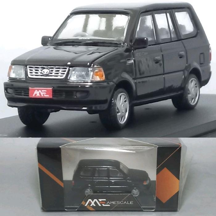 Diecast 1:64 Toyota Kijang LGX KF80 tahun 2000 2001 2002 kap mesin bisa dibuka Amescale made in Indo