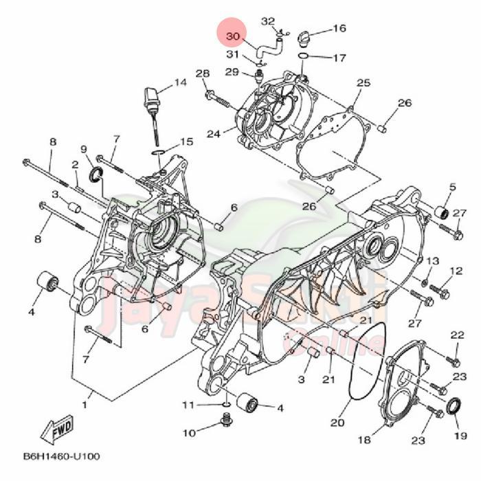 SELANG HAWA CVT GIR RASIO NEW NMAX 2020 ASLI YAMAHA