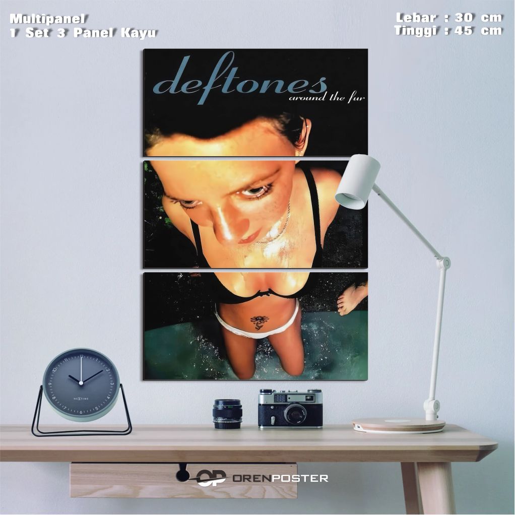 Poster kayu 60x40 1 Set deftones numetal korn #lipknot metal rock deftones band limpbizkit walldecor