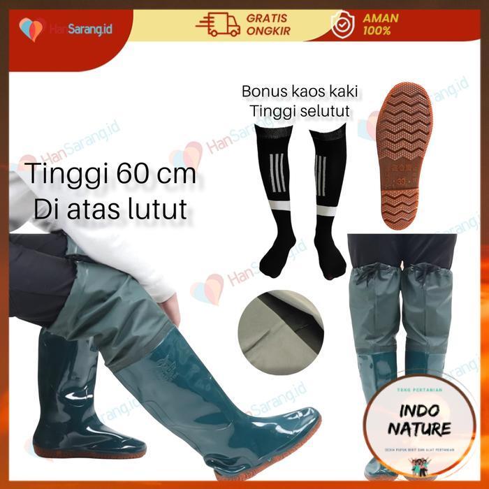 [ HS IndoNature ] sepatu boot kebun sepatu celana pertanian 60 CM - 41