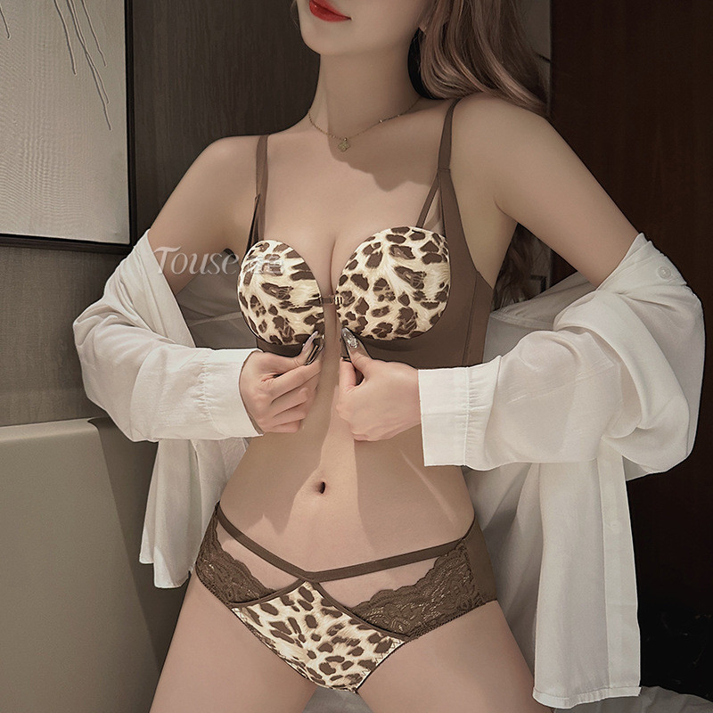 Gentle Trap COD  Bra Wanita Kancing Depan, Push-Up untuk Payudara Kecil,  Set Celana Dalam Baru, Bra