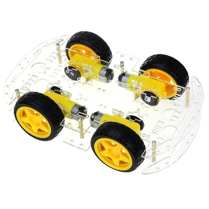 Motor Smart Robot Car Chassis 4WD Smart Car 4WD Chasis 2 Layer DIY Arduino Robot 4 WD