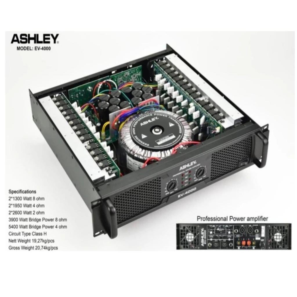 POWER AMPLIFIER ASHLEY EV-4000/EV-4000 ORIGINAL