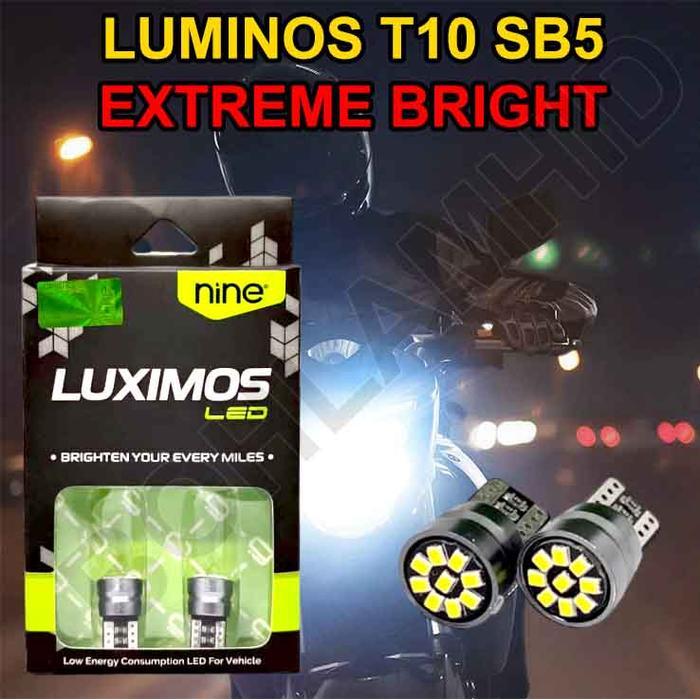 Lampu LED Senja SPACYI LUXIMOS T10 24 LED Kota / Kecil Putih Kotak