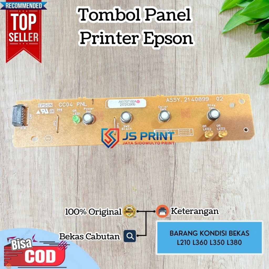 Tombol Panel Epson L210-L360 Bekas Berfungsi