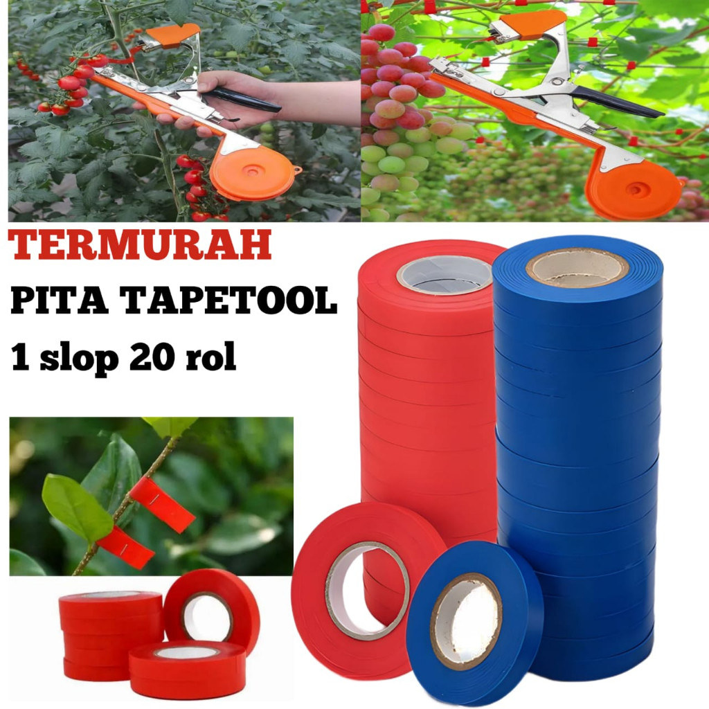PITA TAPETOOL, pita isi ulang tapetool pengikat tanaman ( 1 slop isi 20 rol)