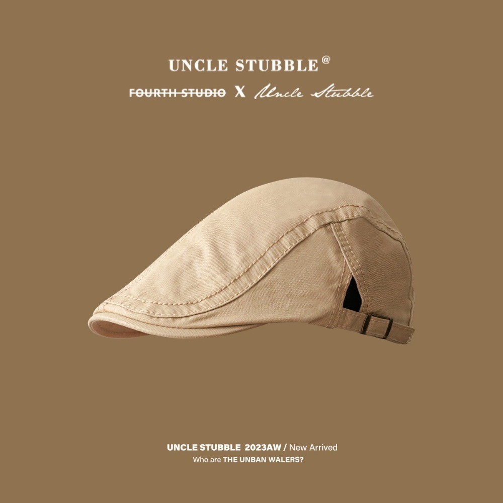 New Retro Painter Cap Anti-UV Casual England Hat Solid Color Newsboy Cap Women Men