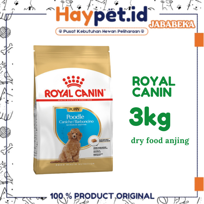 Royal Canin Poodle Puppy 3kg makanan anjing poodle