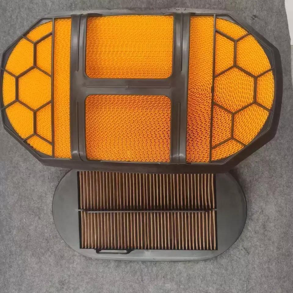 4969841 4969842 honeycomb air filter air cooler for caterpillar 336D 320E SEM excavator air filter