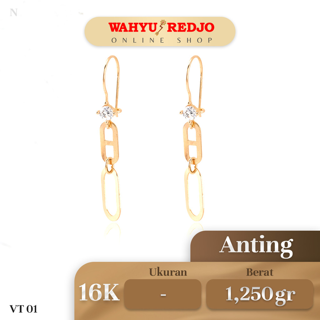 Anting Emas Kadar 16K Wahyu Redjo AN-16K-30135165