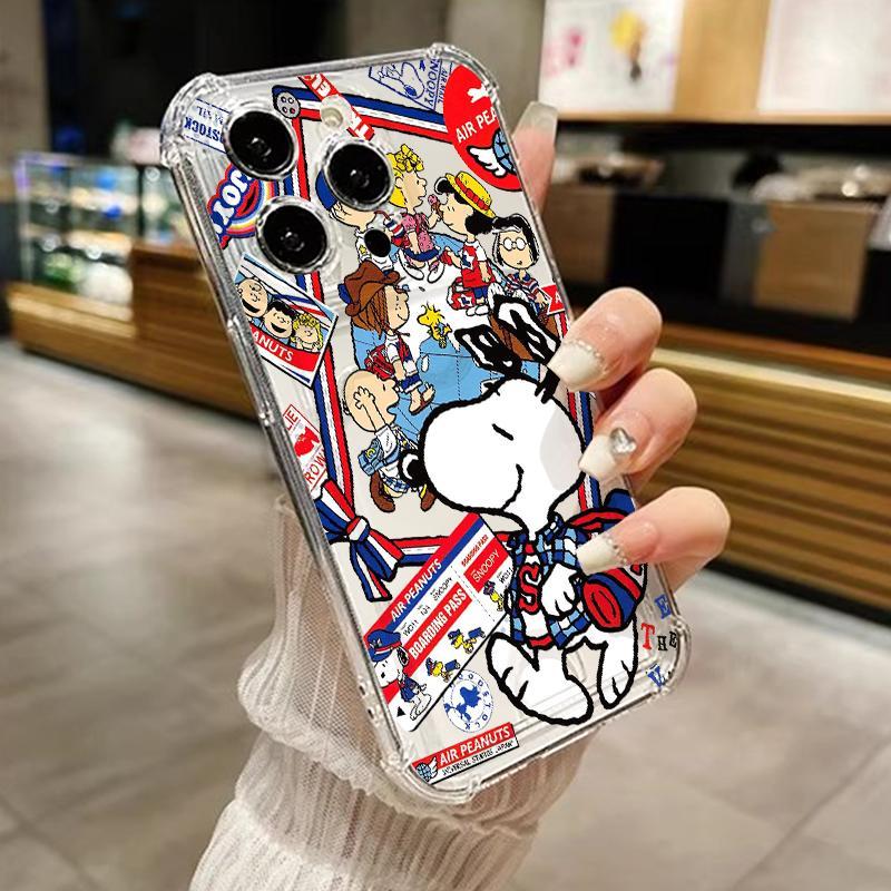 Case For Iphone 11 13 6 6S 6Plus Plus 7 Plus8 8 SE 2020 2022 XR Soft Camera Protection Cartoons Snoo