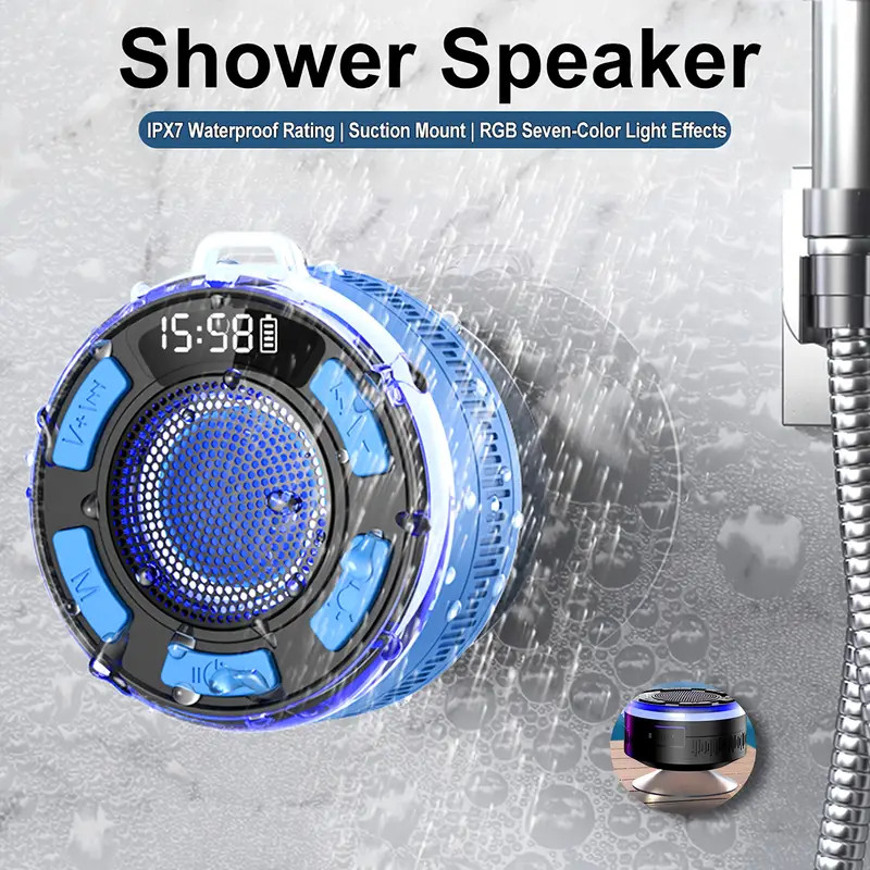 Wireless Bluetooth S3 Speaker IPX7 Waterproof LED Light Strong bass Bluetooth speaker TypeC S3 IPX7 