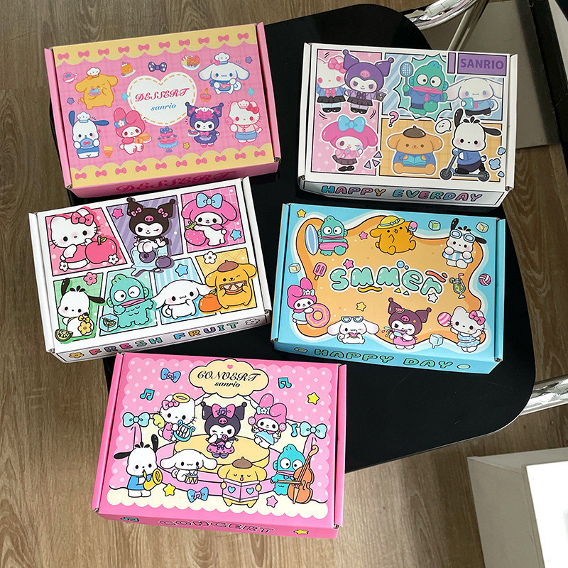 Sanrio Series Pizza Box Gift Box Karakter Kotak Kado Lucu
