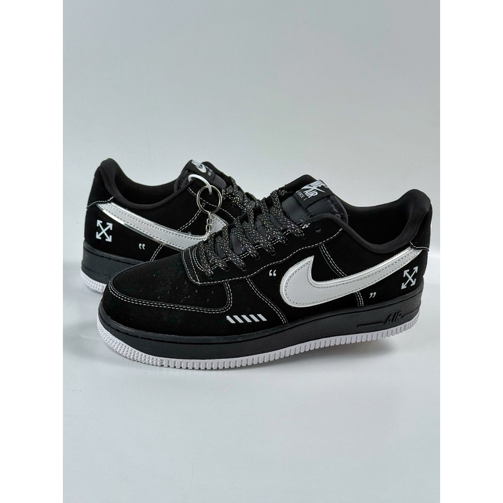 Nike Air Force 1 Low  Black White Star