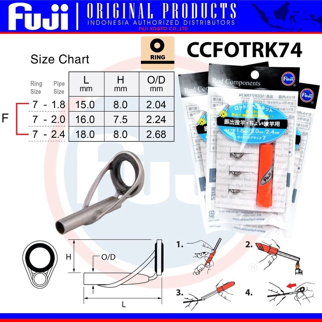 Ring Original Fuji Top Guide CCFOTRK | Marit | Cincin Fuji | Fuji Oxide Termurah Free Packing By Str