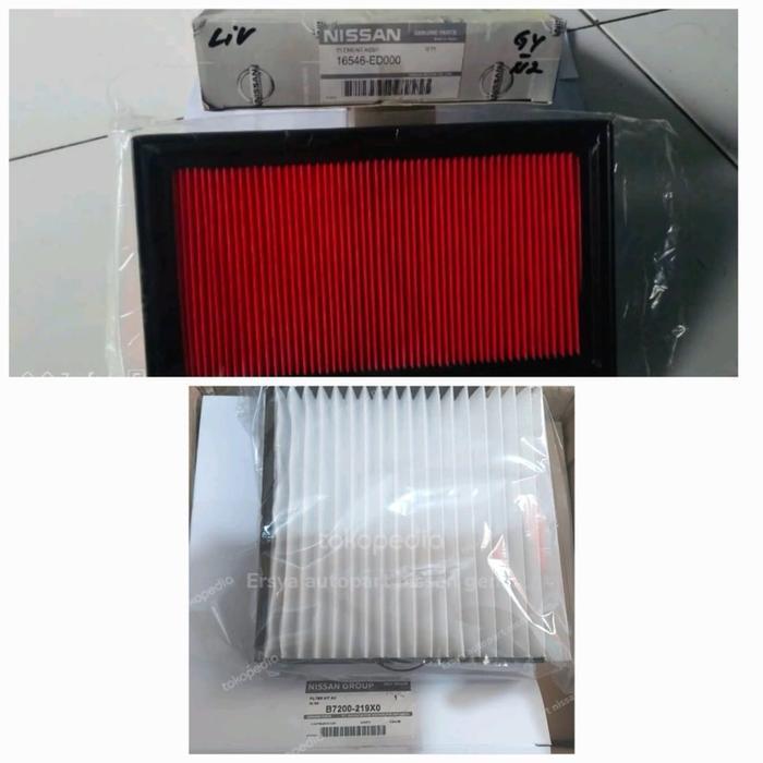 Filter udara dan filter AC nissan Grand Livina L10 L11 Original nissan bermutu