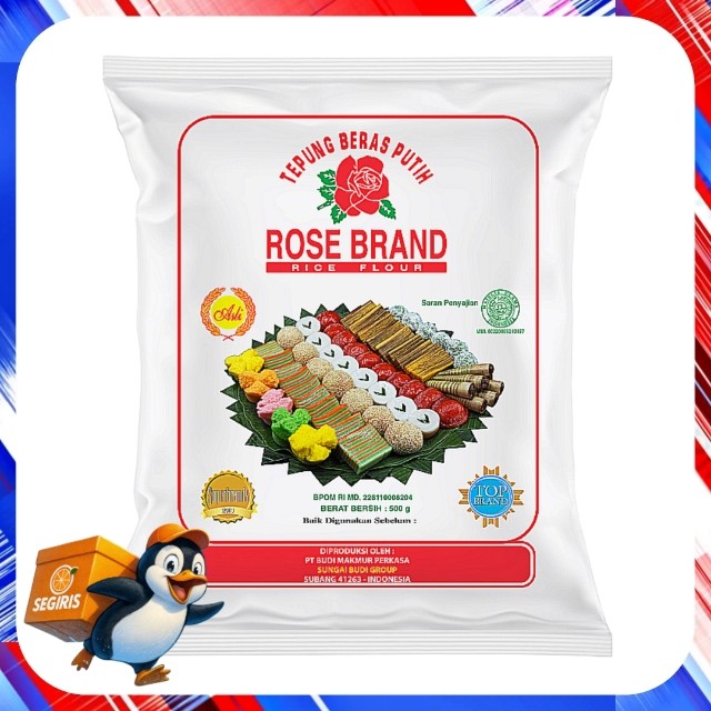 Tepung Beras Rose Brand 500gr Asli | Tepung Beras Putih Berkualitas