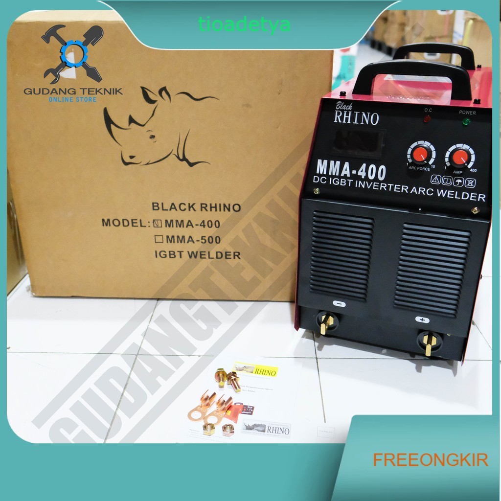 Rhino MMA-400A / Mesin Las Listrik Rhino MMA 400A 3phase - Mesin Trafo las Rhino MMA-400A
