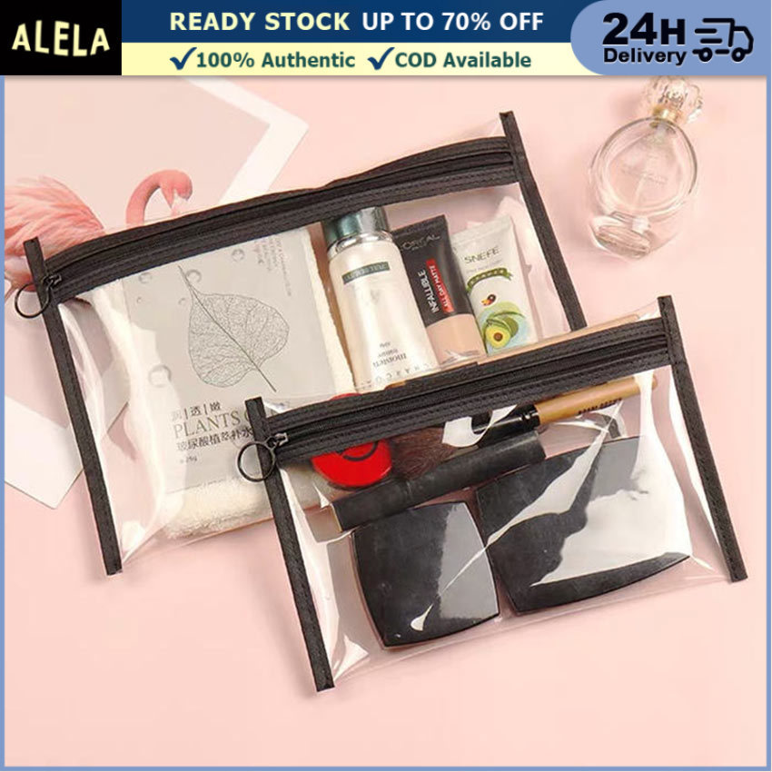 Tas Pouch Kosmetik Polos Transparan Waterproof Tempat Make Up Pouch Kosmetik Skincare Transparan Ant