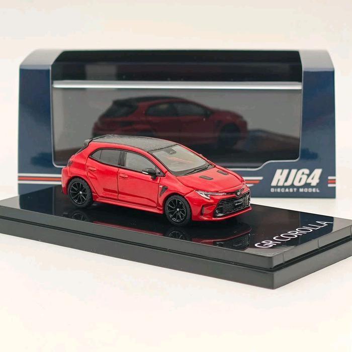 HOBBY JAPAN TOYOTA GR COROLLA RZ RED DIECAST SKALA 64