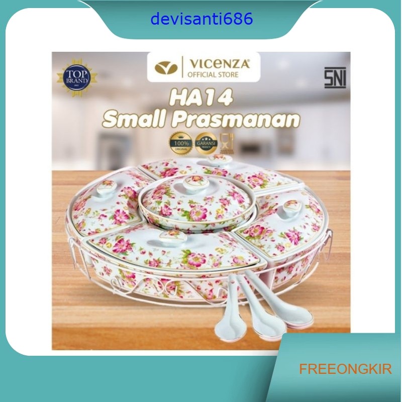 Prasmanan Vicenza Set HA14 Motif Melati Kecil