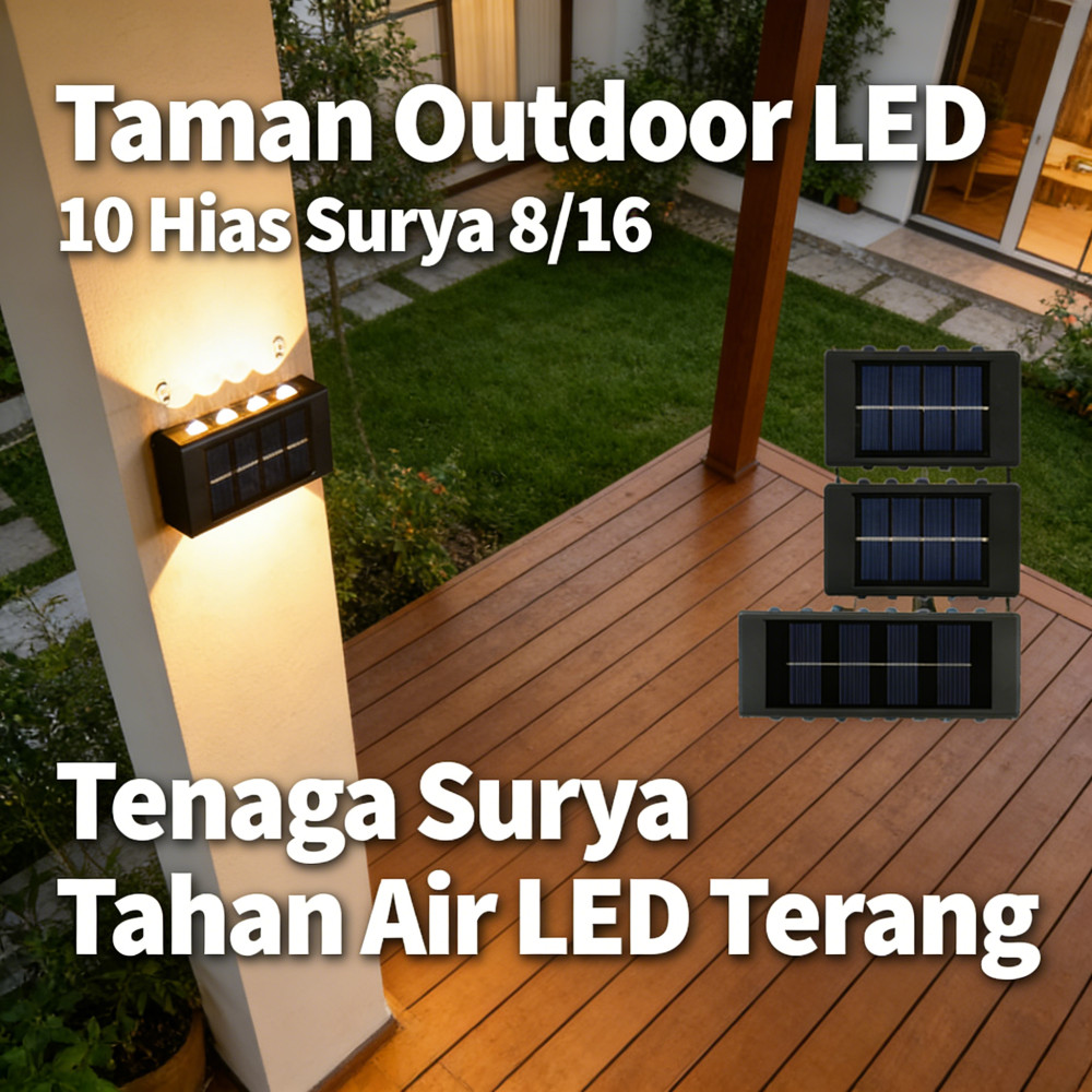 8 LED Hias Outdoor Taman 10 Surya 16