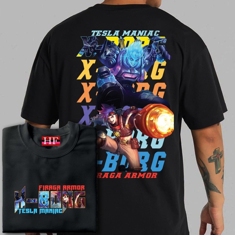 X-borg tshirt mobile legends shirt mlbb epic skin kaos Biasa/Uniseks/COD