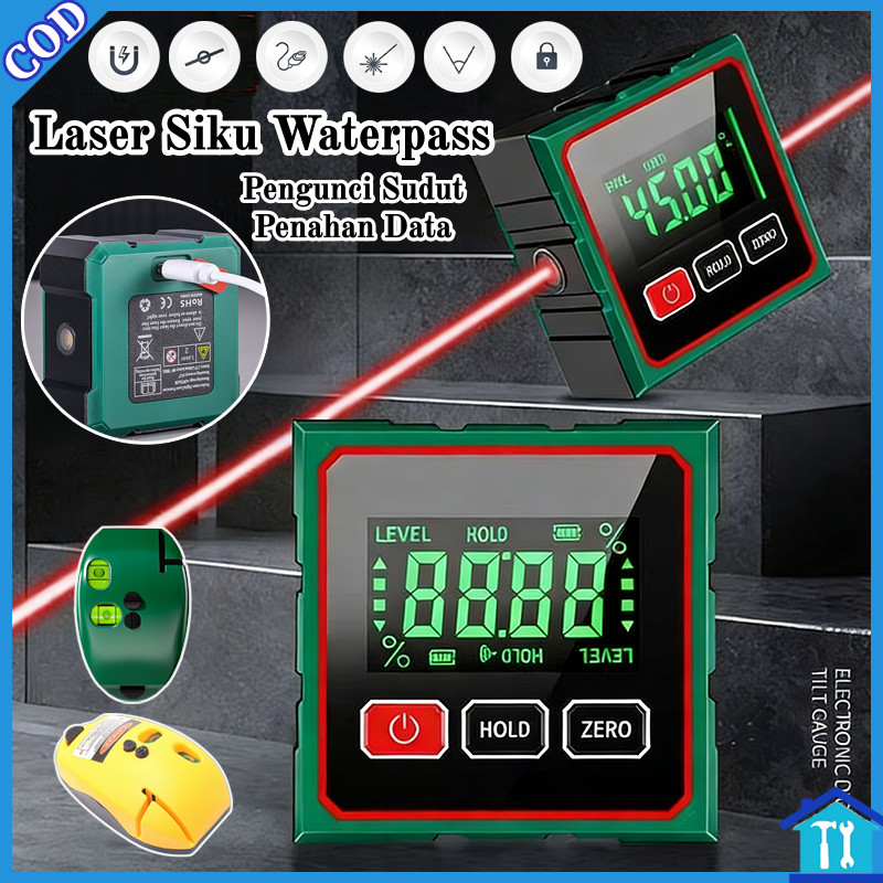 Level Laser 90 Derajat Siku Infrared Horizontal Vertical Projection Laser Line Portabel Pasang Keram