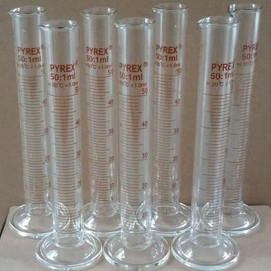 Alat Lab/Kimia/Farmasi - Gelas ukur 50 ml - Pyrex